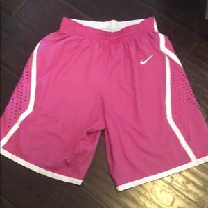 Pink Nike Hyper Elite Basketball Shorts